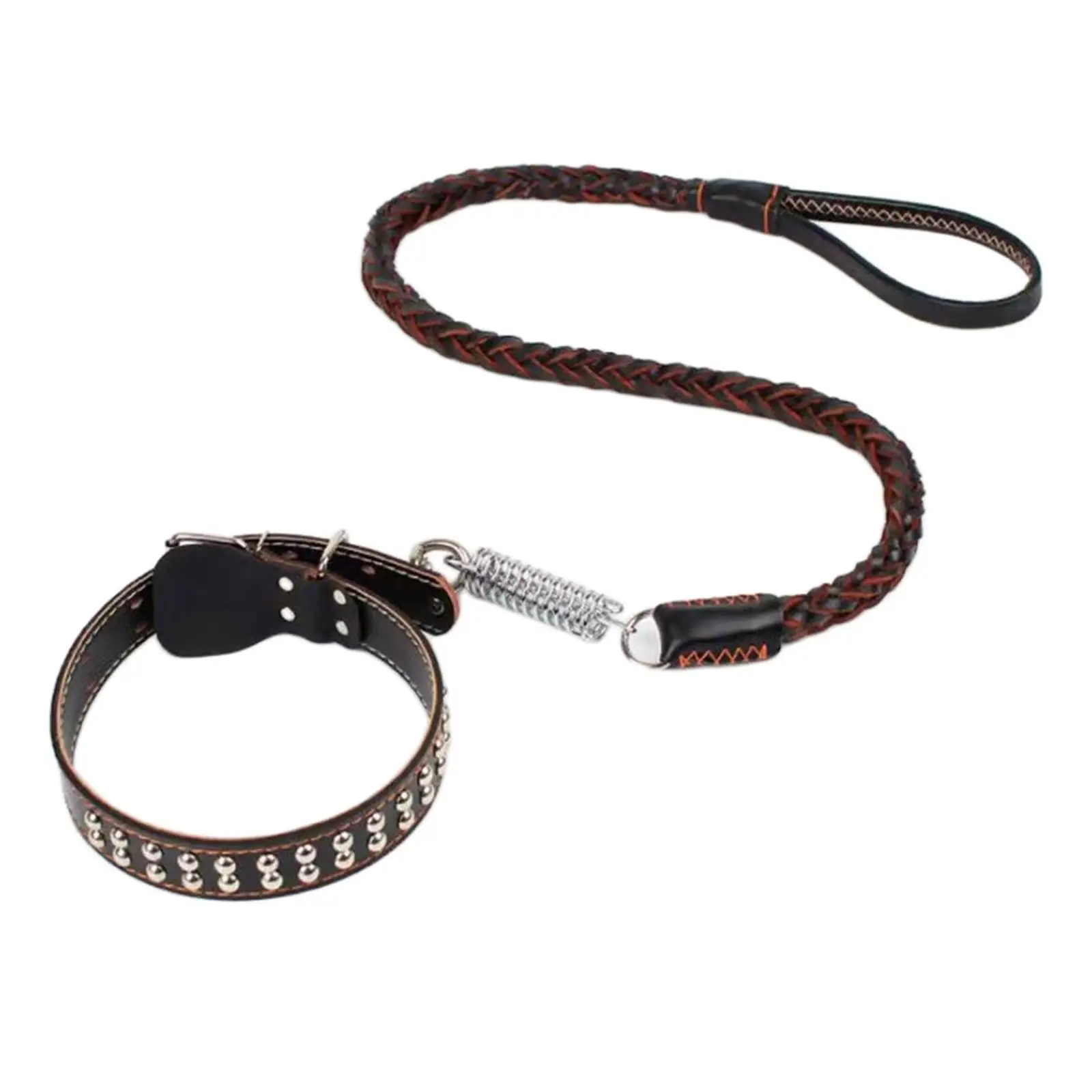 Heavy Duty Dog Traction Rope Buffer Pet Supplies Hand Knitting Leash for Large and Medium Dogs