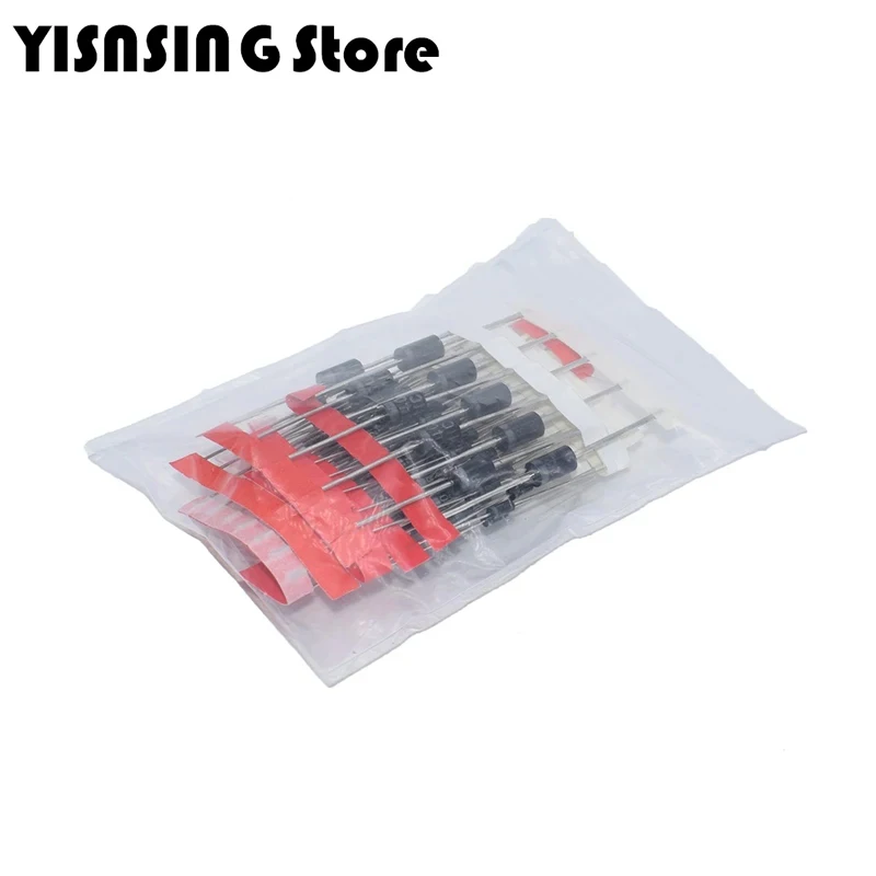 1N4148 1N4007 1N5819 1N5399 1N5408 1N5822 FR107 FR207,8values=100pcs,Electronic Components Package,Diode Assorted Kit