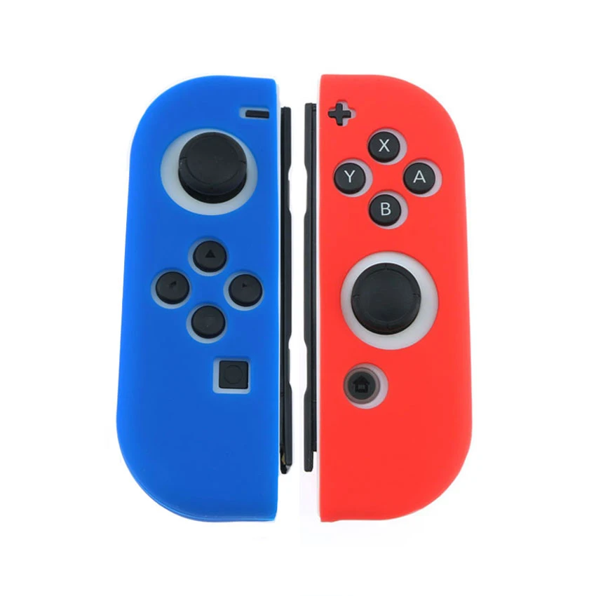 YuXi For Switch NS Joy Con Controller White Shell Housing Cover Full Set Buttons ABXY SL SR SL SR L R Button Flex Cable & Screws