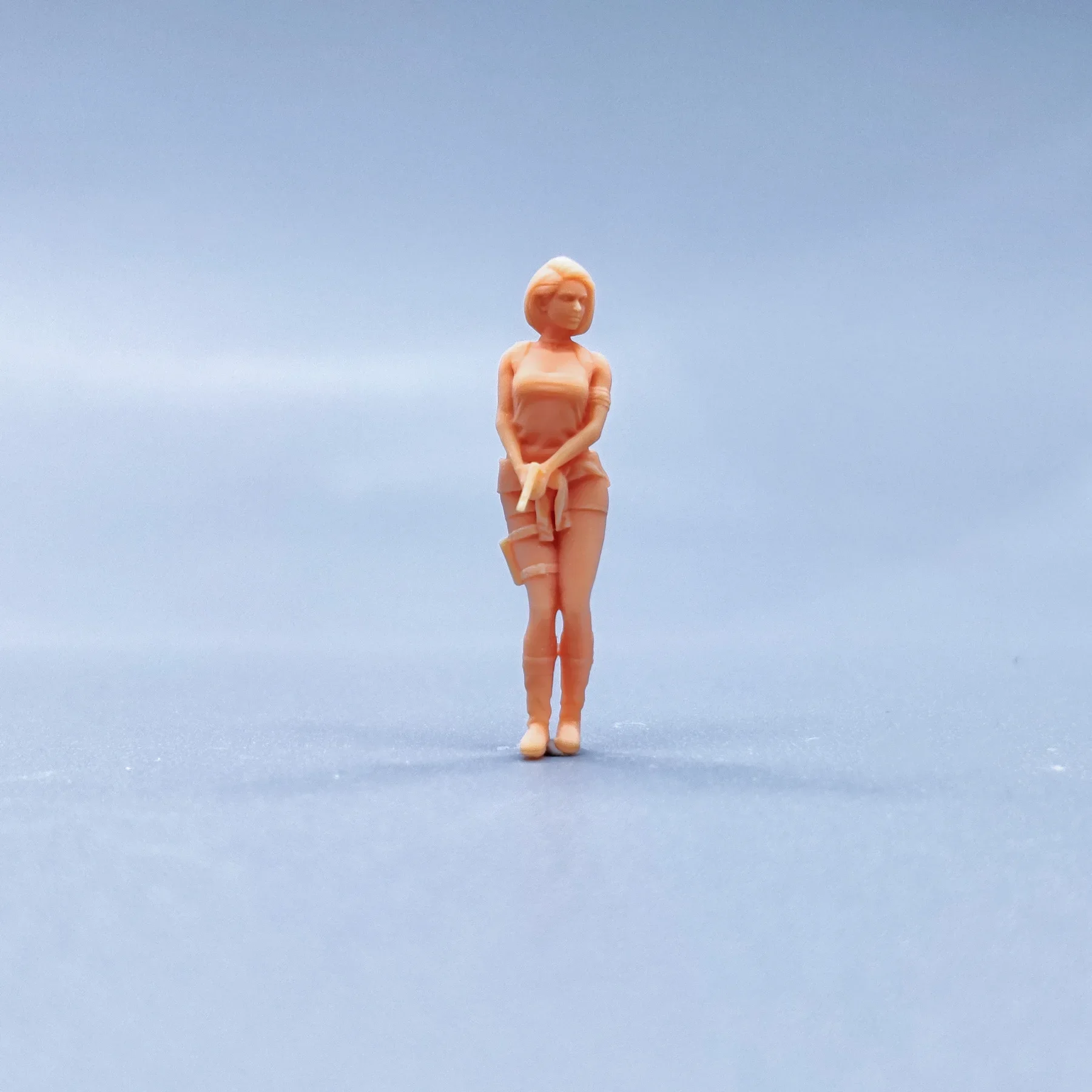 1/64 1/43 Figuren Maßstab Modell Harz gegen die Wand jill biochemische Krise ungefärbte Miniaturen Diorama hand bemalt v018