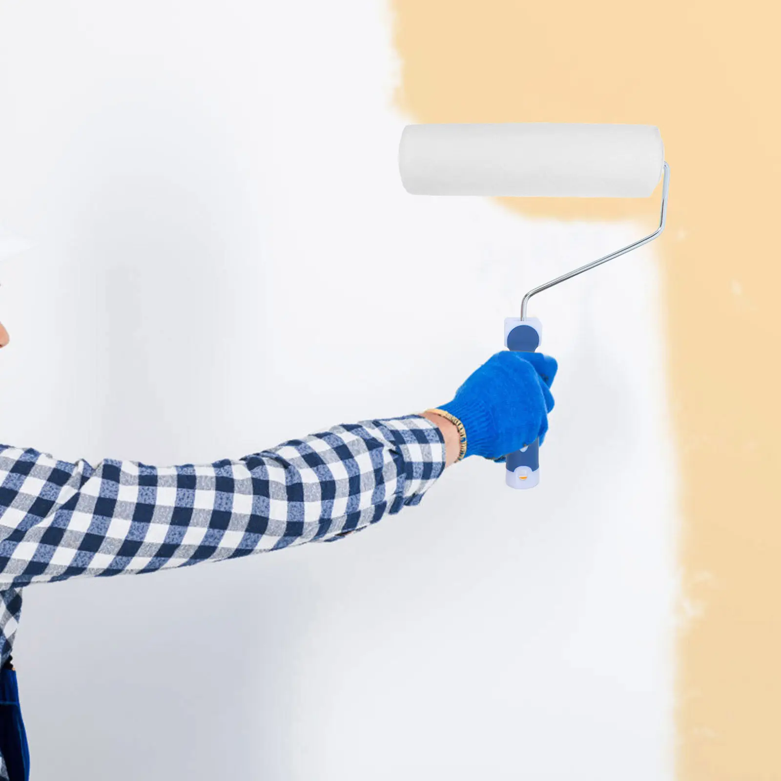 9 Inch Paint Roller Fine Brushed Cotton Smooth Finish Tool for Home Wall Painting Supplies Lacquer and Art Coatings Professional
