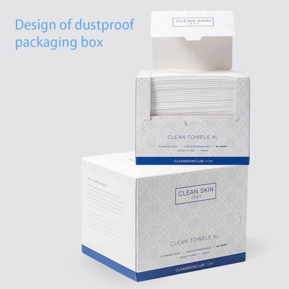 Disposable Face Towel Clean Skin Face Wipe Disposable Facial Wipe for Makeup Removal Ultra-Soft Gentle On Skin Facial Washcloth