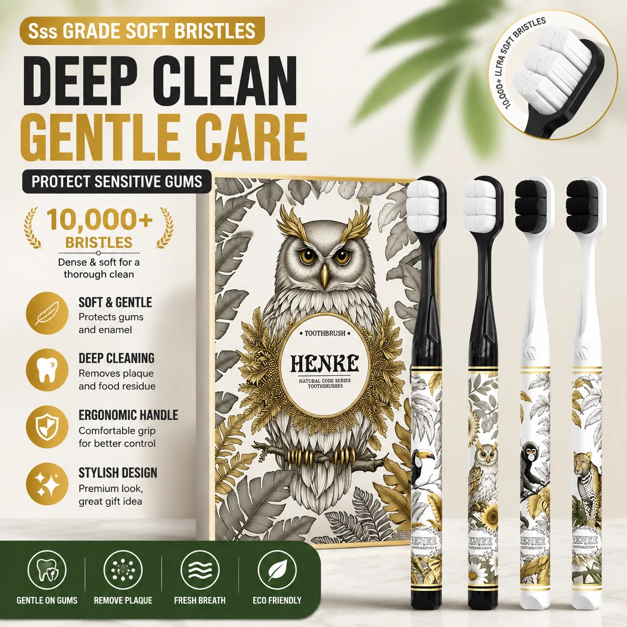 Soft and Ultra-Fine Ultra Soft Bristled Toothbrush, Suitable Deep Oral Cleaning Whitening for Families, Schools, Traveling Coupl