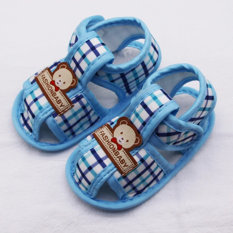 

Summer Baby Shoes Cartoon Bear Newborn Sandals for Girl Boy Anti-slip Breathable Toddler First Walker Children Beach Shoes 0-18M
