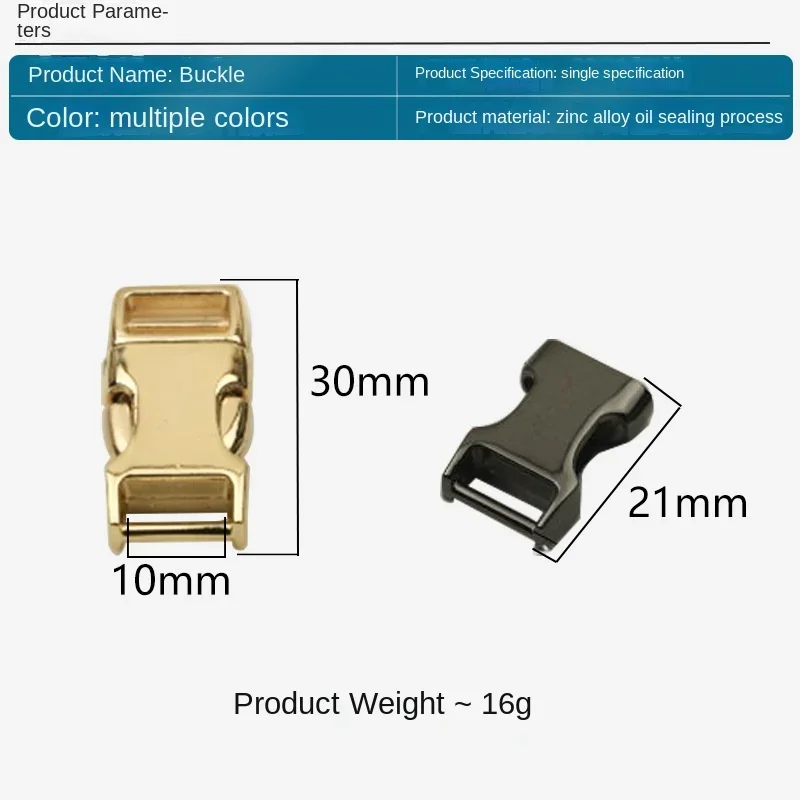 30mm Release Buckles for Pets Collar Webbing Harness Outdoor Backpack Bags Buckle