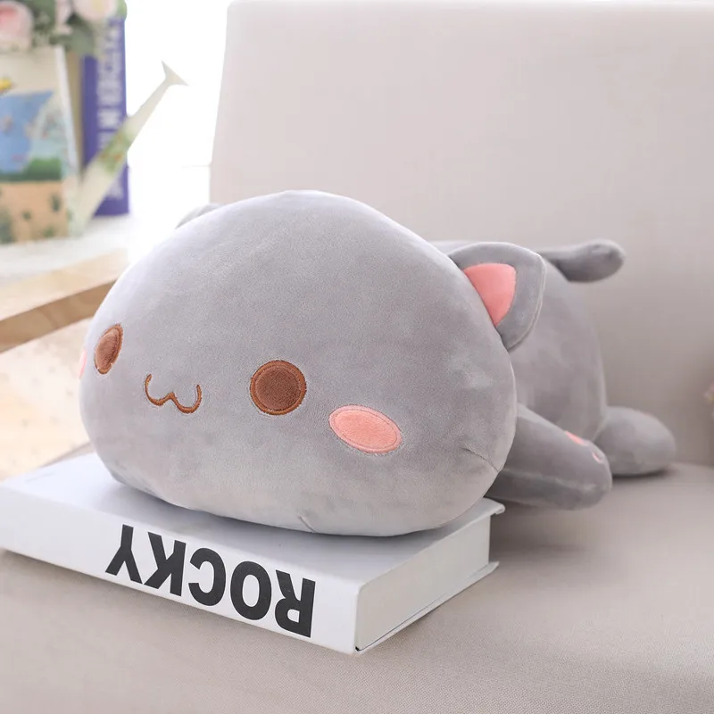 

Mitao Cat Couple Plush Doll Kawaii Lying Cats Plush Toys Stuffed Cute Animal Dolls Pillow Soft Cartoon Cushion Kid Birthday Gift