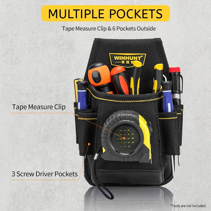 1pc Tool Belt Set, Includes Small Tool Pouch, Electrician And Carpenter Tool Pouch with Belt Clip, ool Belts, Tools Bag