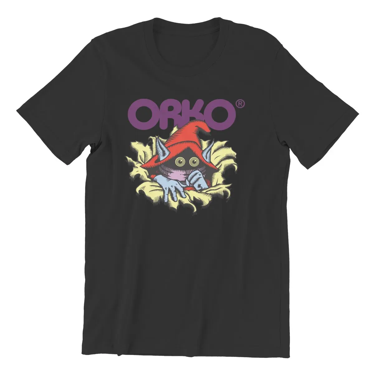 Orko  T-Shirt for Men Powell Skate Sk8 Casual Pure Cotton Tees Short Sleeve T Shirt Gift Idea Tops Black Mage Final Fantasy