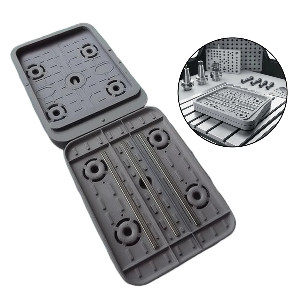 5pcs 160x115x17mm CNC Suction Cup Rubber Pads with Step Design and Metal Reinforcement for Woodworking Machines
