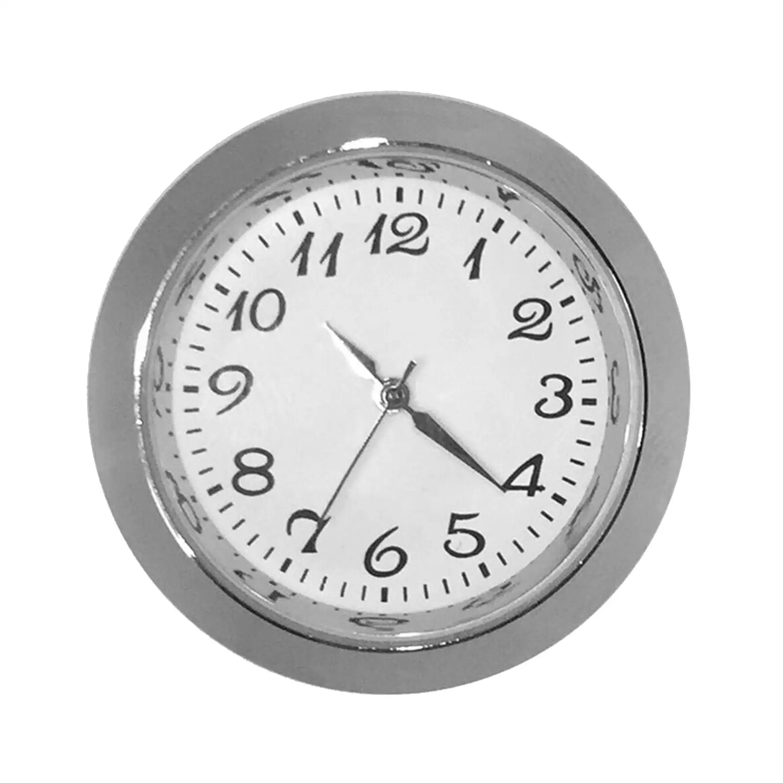 Small Round Clock Insert 36mm Plastic Case Arabic Numeral Dial Battery Movement for Table Clock Making and Repair