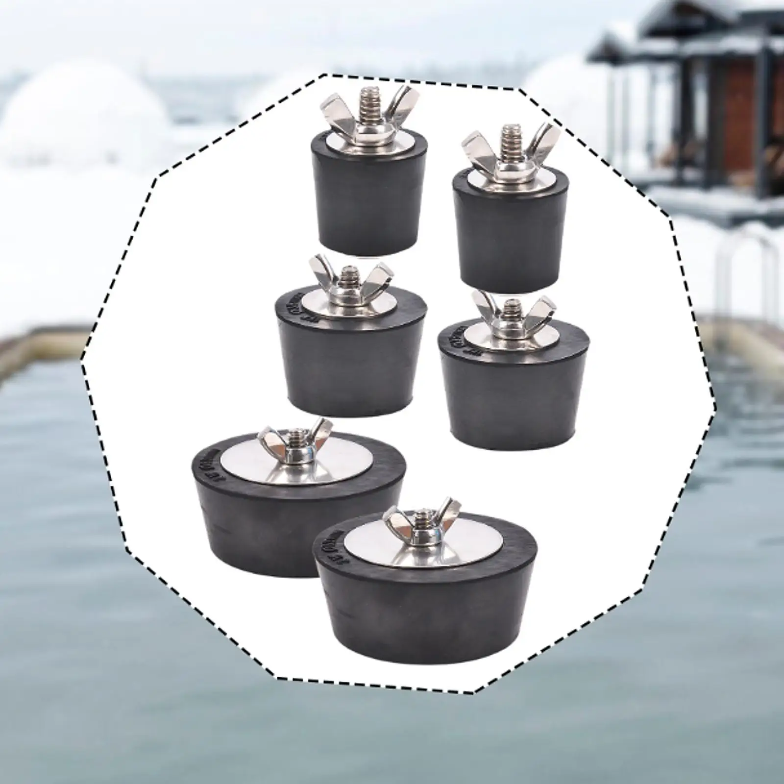 

Universal Pool Winterizing Plug for Outdoor Skimmers Pipe Seal Stopper for Swimming Pool Winter Protection