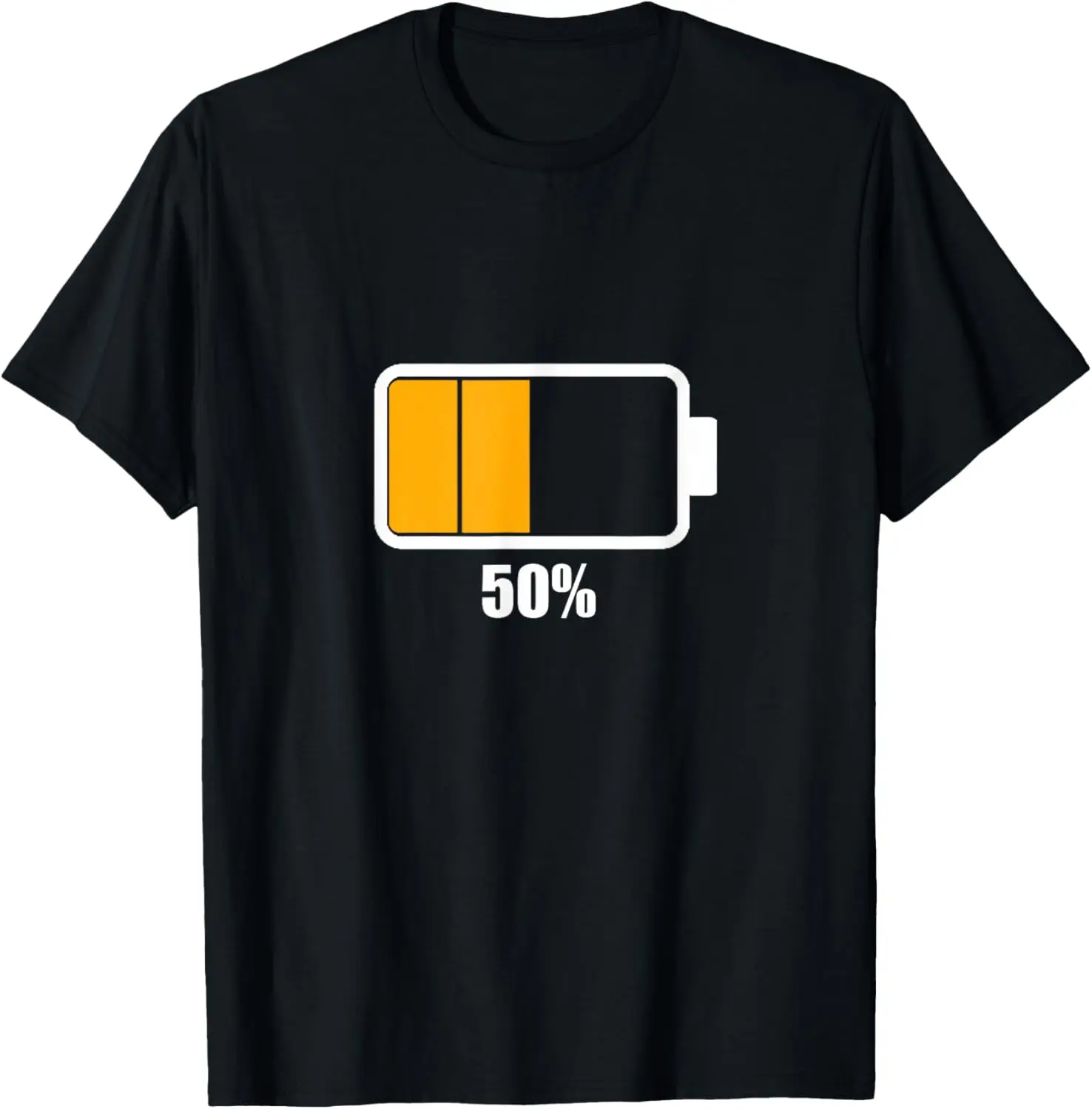 Battery Half [50% Remaining] Battery Dead Battery Low Tee Simple Soft Custom Print Graphic Hoodie Women Fun Cute Minimalist Top