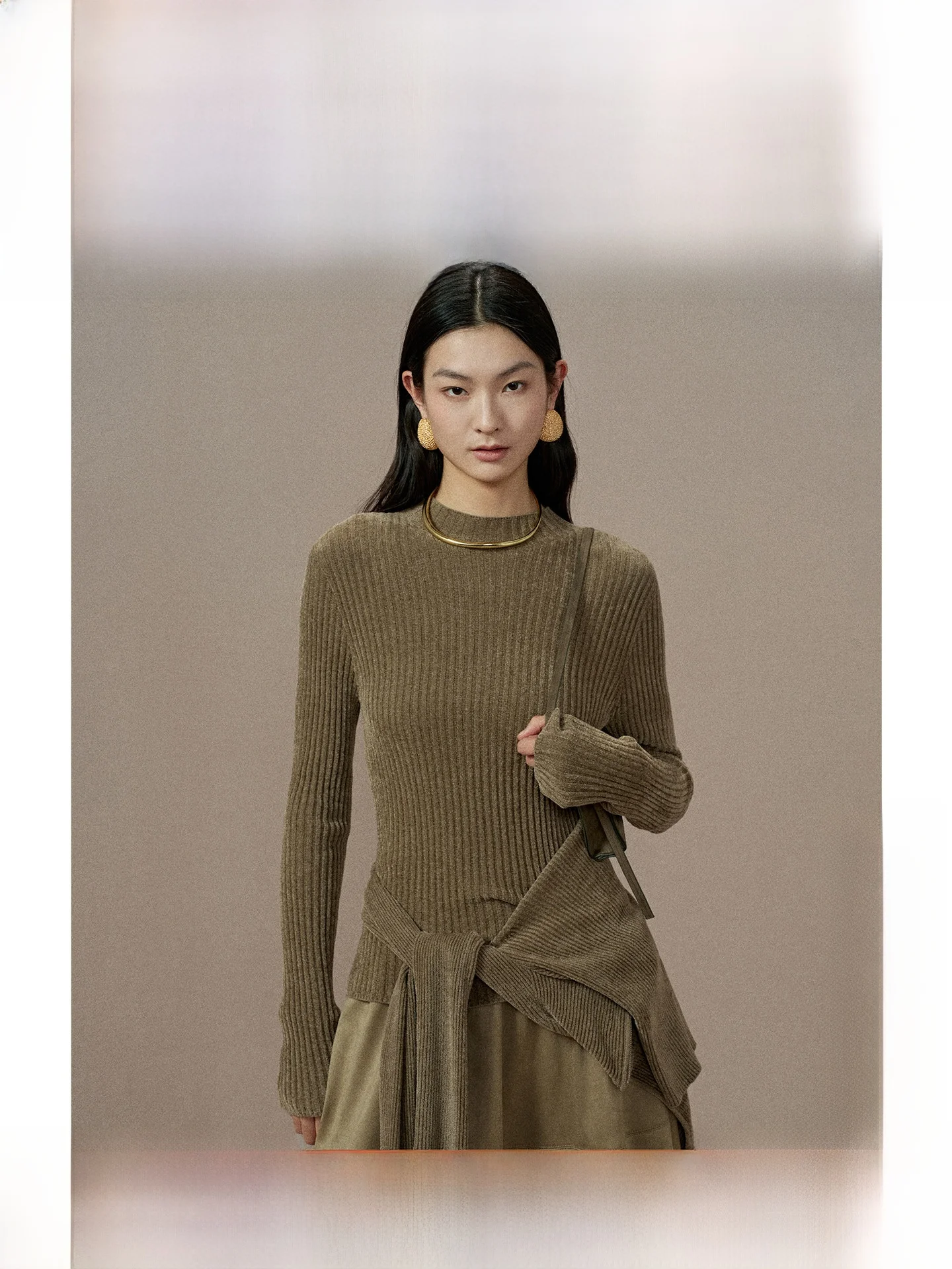 

Женский зимний свитер ZhiZhi с высоким воротом, облегающий, с эффектом бархата, теплый, комфортный, вязаный, новинка