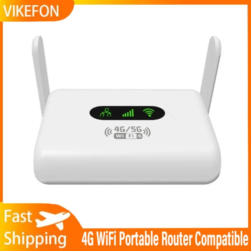 

Маршрутизатор WiFi6 Портативный маршрутизатор 4G WiFi, совместимый маршрутизатор 4G LTE, модем 300 Мбит/с с неконтрактными SIM-картами 5G Plug and Play