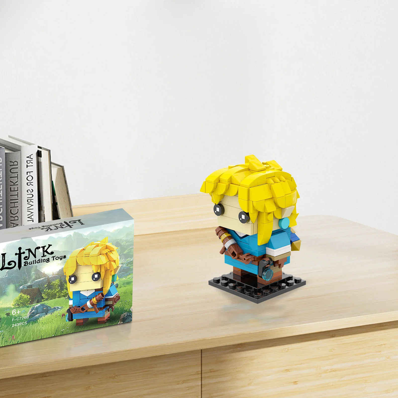 Breath of The Wild Link Building Sets for Adults Kids, Link Minifigure Ocarina of Time Building Kit,Game Series Building Blocks