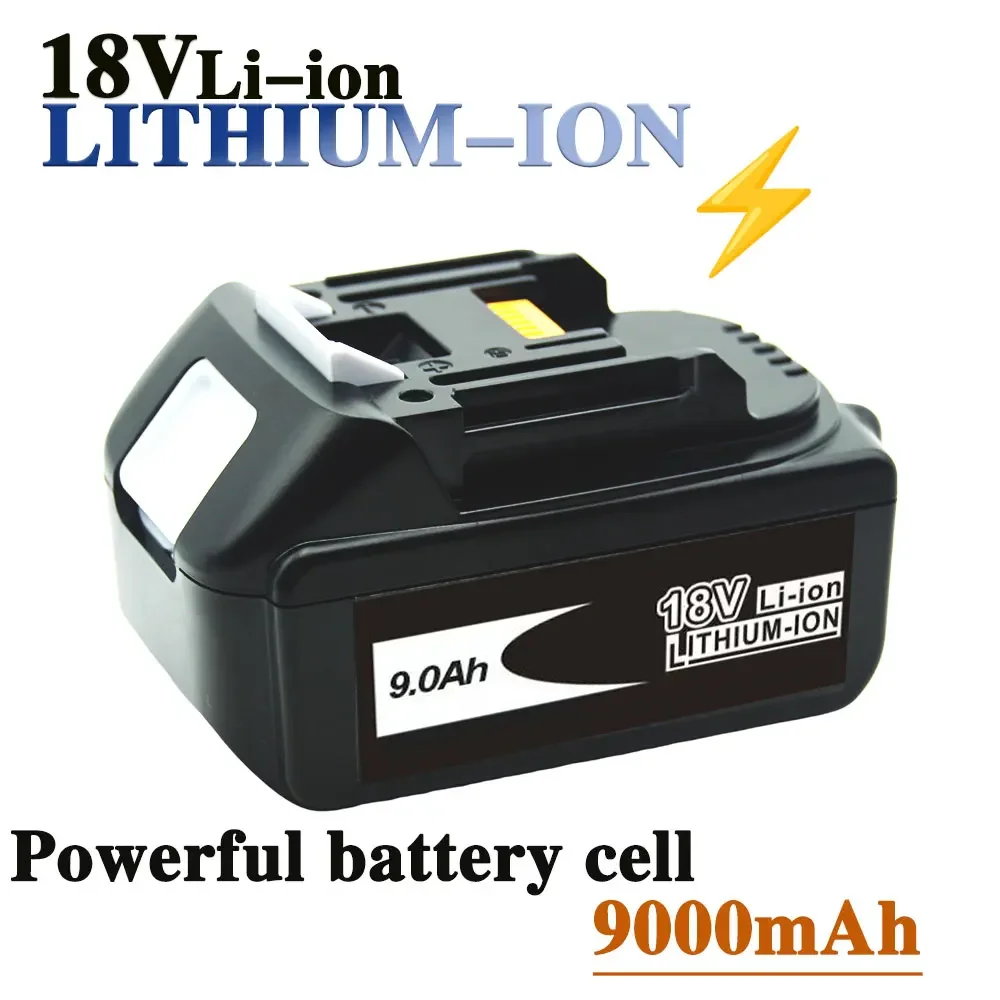 Makita Aste Lithium-ion Battery, 18V, 9.0Ah, with LED, for Replacing Power Tools, LXT400, BL1860B, BL1860, BL1850100% Original