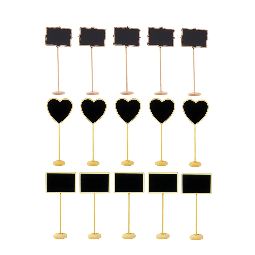 

15pcs Mini Blackboard Message Board Price List Chalkboard Signs Drawing Board Bedroom Living Room Kitchen Garden Party Wedding