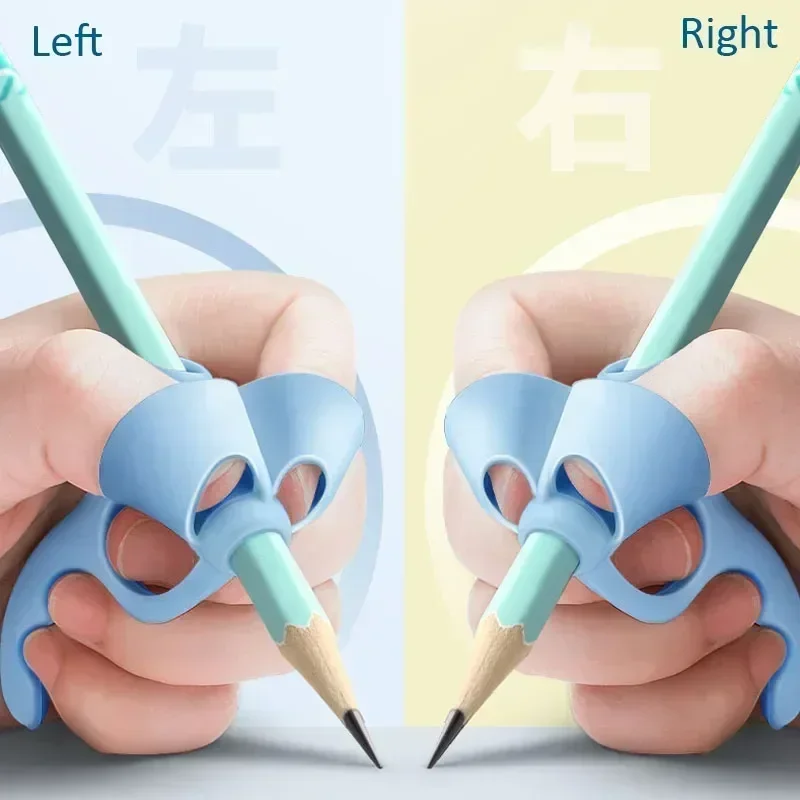 Random 1/4pcs 5 Fingers Silicone Pencil Pen Holder Children Writing Learning Tool Stationery Aid Grip Posture Correction Device