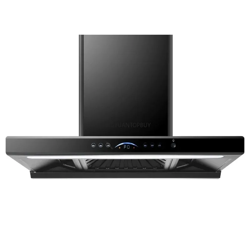 Top Suction Range Hood High Suction Power Cooker Hood Automatic Cleaning Wave to Control Start Stop
