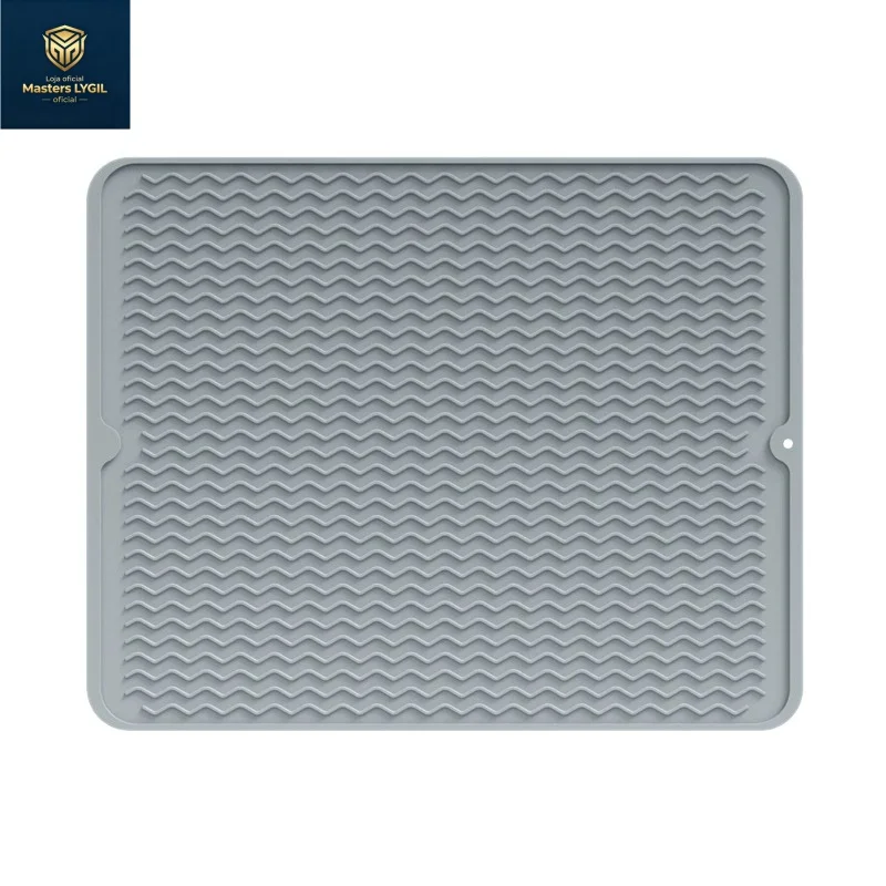 

1Pcs Foldable Drying Heat Insulation Soft Rubber Dishes Sink Mat Table Kitchen Home Anti Slip Drying Dishes Drain Mat