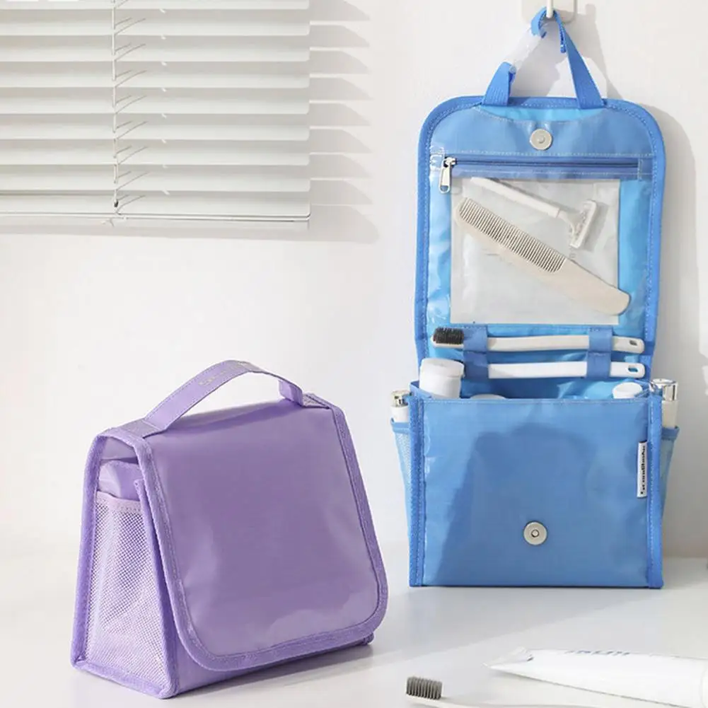 

Travel Toiletry Organizer Portable Handle Waterproof Zipper Multifunctional Outdoor Travel Makeup Cosmetic Organizer Case Pouch