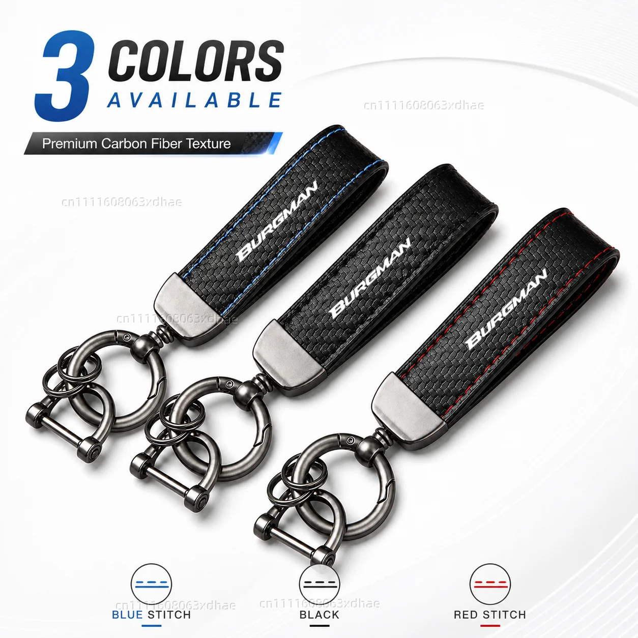 High-Grade Leather Motorcycle Keychain Holder Keyring Accessories For BURGMAN AN125 AN250 AN400 AN650 AN 650 Burgman 400 650 125 view 6
