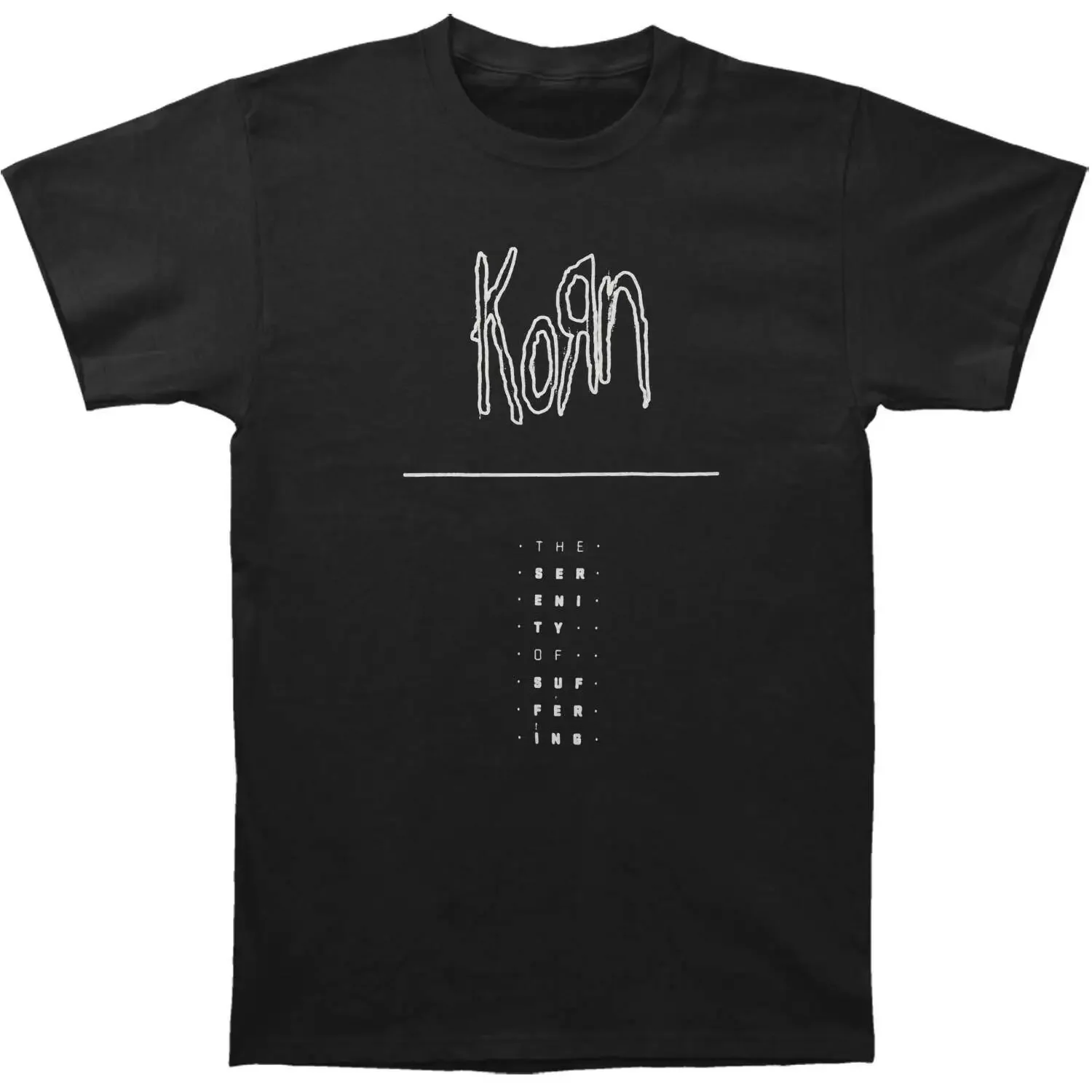 Men'S Korn Loner Divider T Shirt Xx Large Black