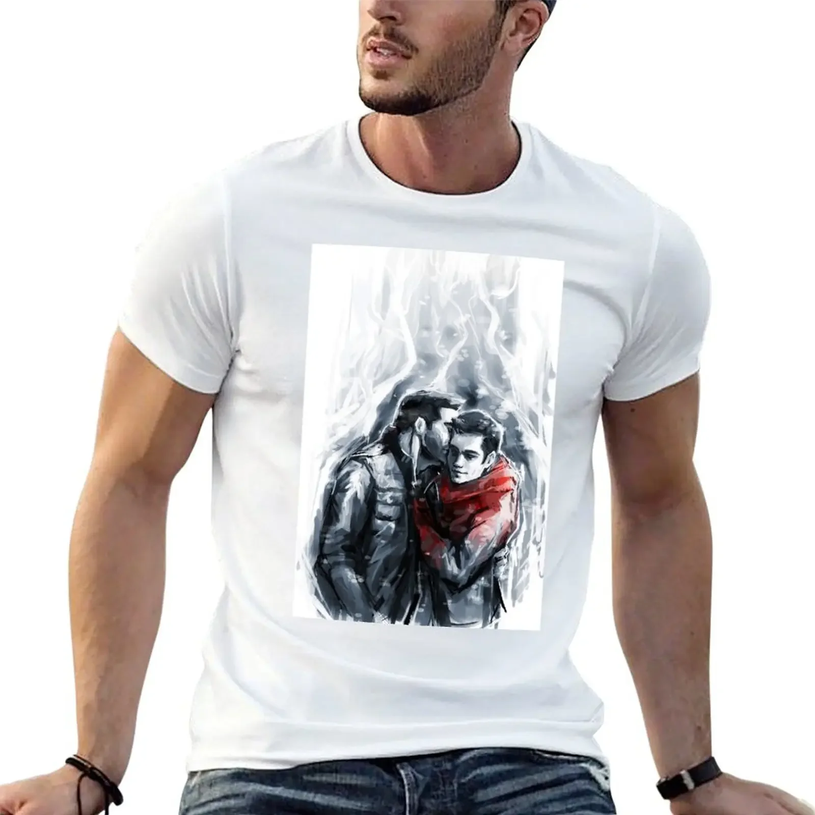 sterek T-Shirt cute tops anime stuff shirts men