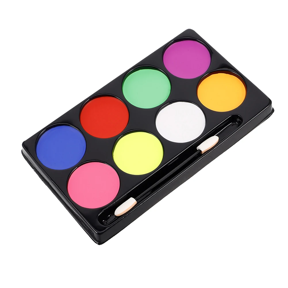 

8Color Body Painting Makeup Balm Face Oil Palette Child Party Costumes Longlasting Colors Easy Application Festivals Stage