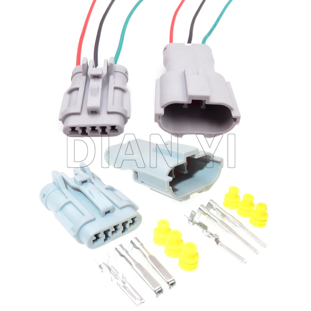 1 Set 3 Way Starter Auto Waterproof Connector Assembly MG640329 MG610327-5 7222-7434-40 7123-7434-40 Car Wire Socket With Cables