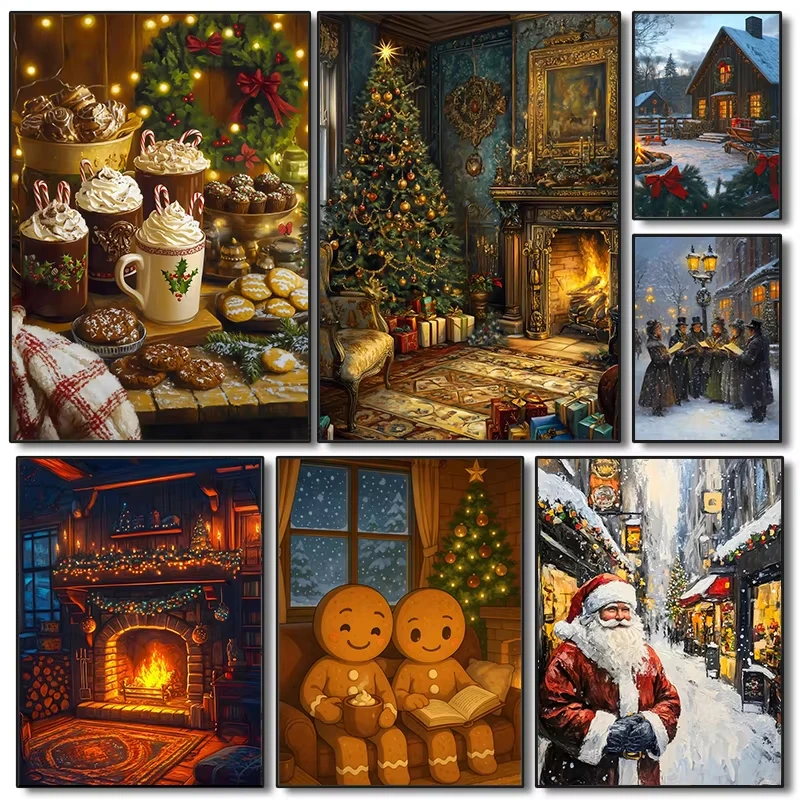 Vintage Collectible Santa - 500/1000/1200/2000PCS Puzzle Jigsaw Vintage Natal Multi