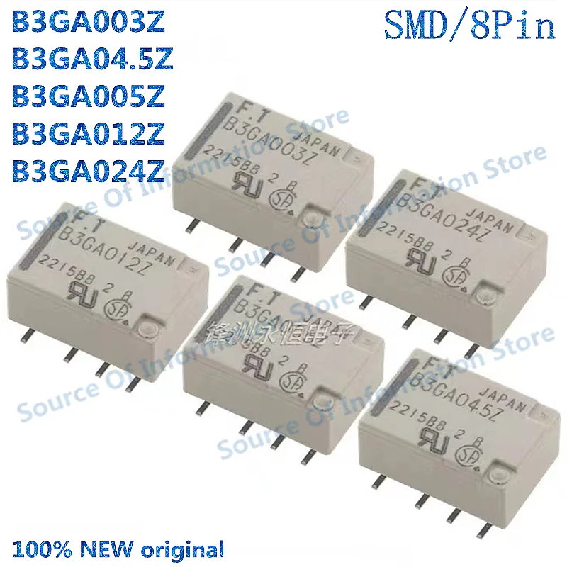 10PCS FT Relay B3GA003Z 3V B3GA04.5Z B3GA005Z B3GA012Z 12V B3GA024Z 24V SMD/8Pin 100% New Original