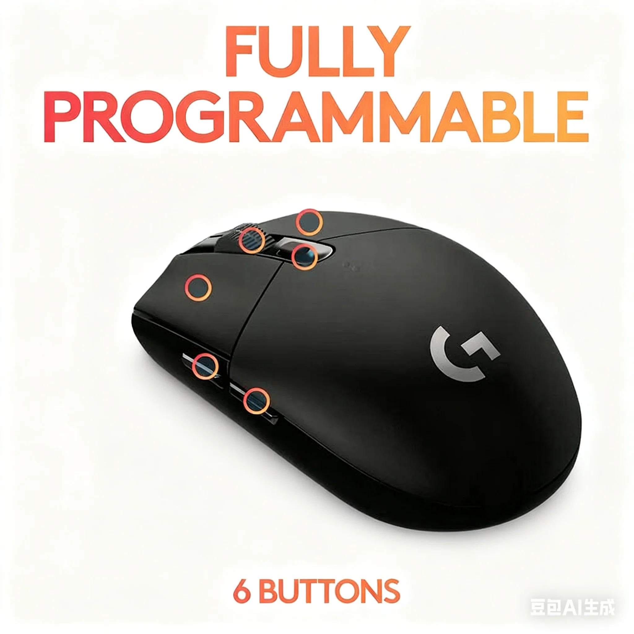 ماوس ألعاب لاسلكي لوجيتك G304 G305، خفيف الوزن 99 جرام، 6 أزرار، 12000 نقطة في البوصة قابل للتعديل، لألعاب الكمبيوتر المحمول والكمبيوتر الشخصي،