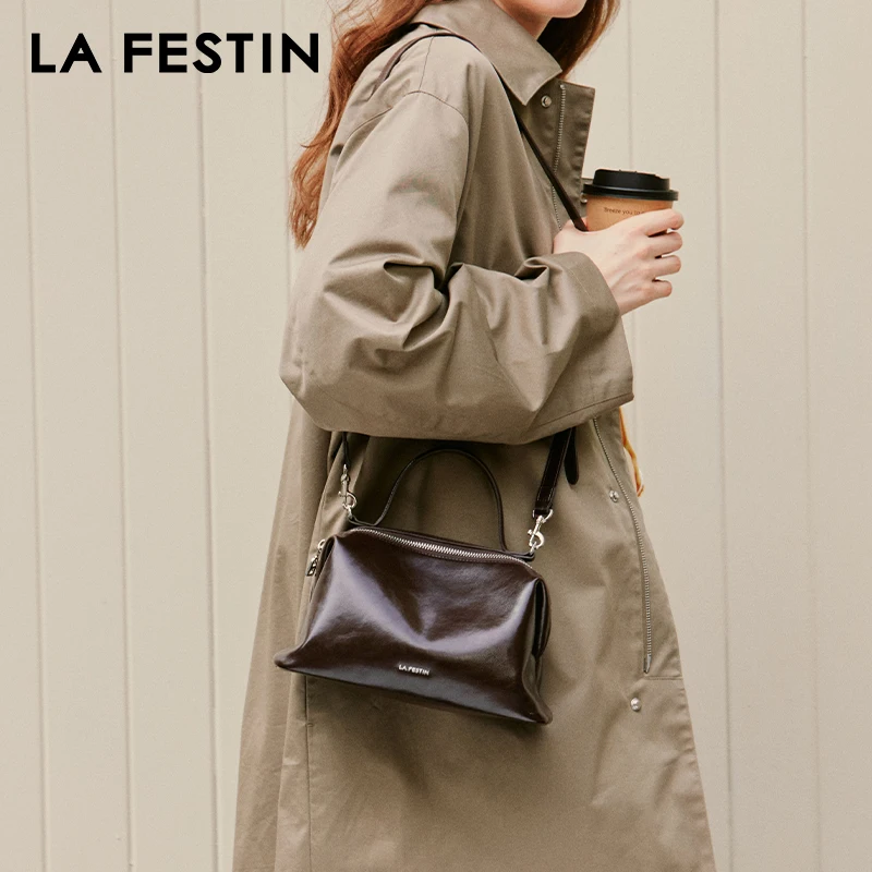 LA FESTIN Original Handbag Women 2025 New Fashion Shoulder Crossbody Bags Leather Bag Luxury Brand Bag Lady Bags