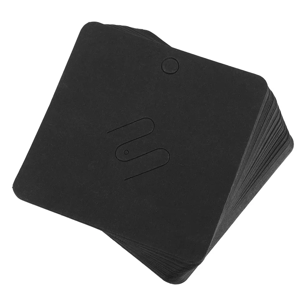 

200pcs Jewelry Display Cards 7X7Cm Blank Paperboard Brooch Earring Holder For Small Accessories Storage Packaging Party Supplies