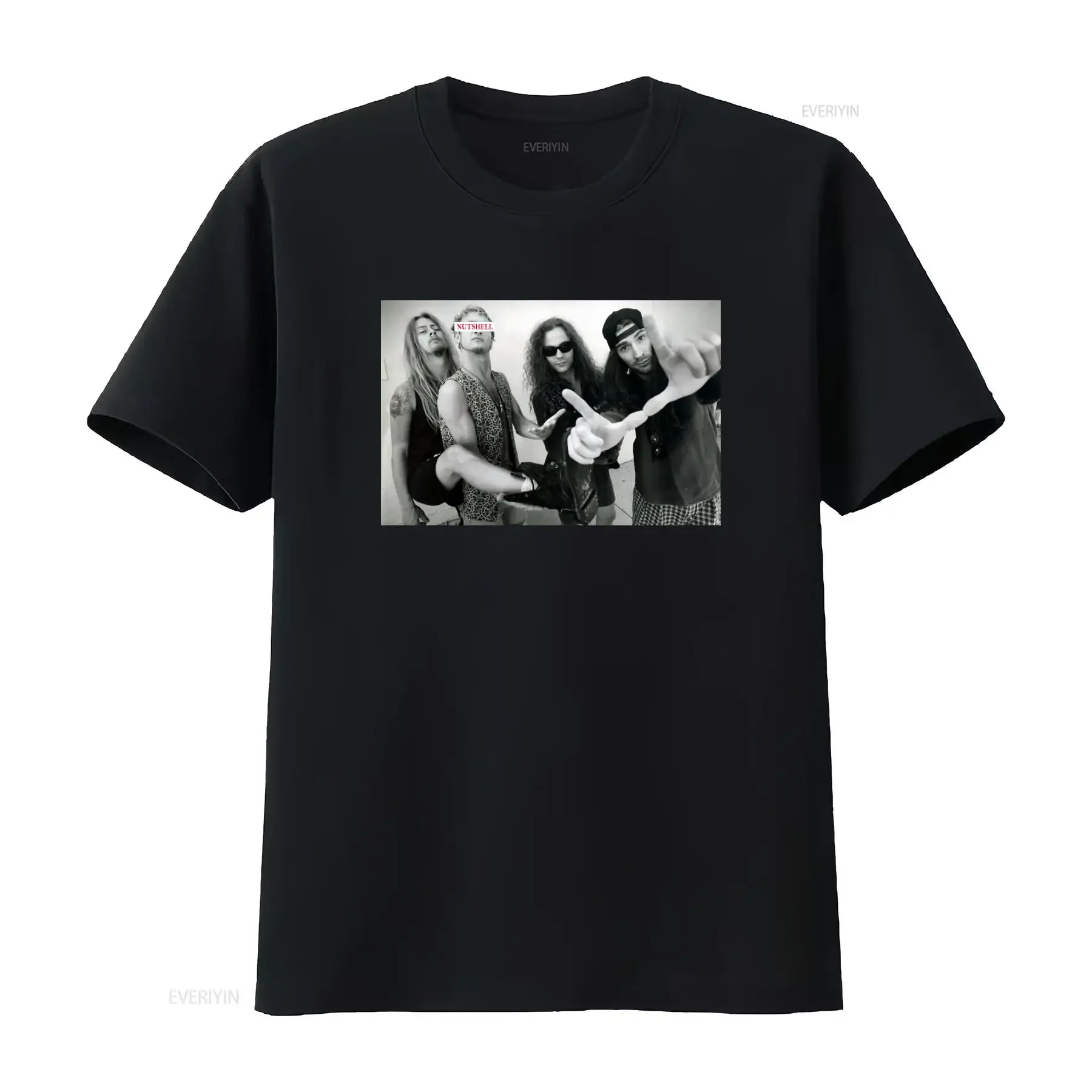 Alice In Chains Vintage Grunge 90s Rock Music Oversized T Shirt Mtv Unplugged Nutshell Lyrics Print vintage Washed streetwear