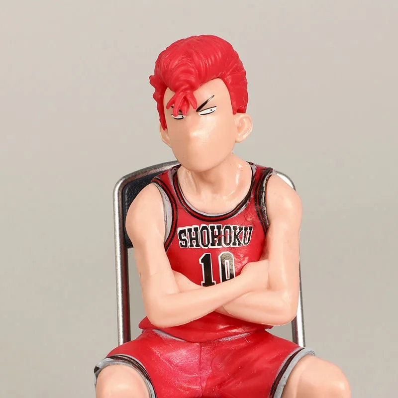 5pcs/set Slam Dunk Action Figure Anime Basketball Characters Akagi Takenori Kaede Rukawa Sakuragi Hanamichi Model Toy Collection