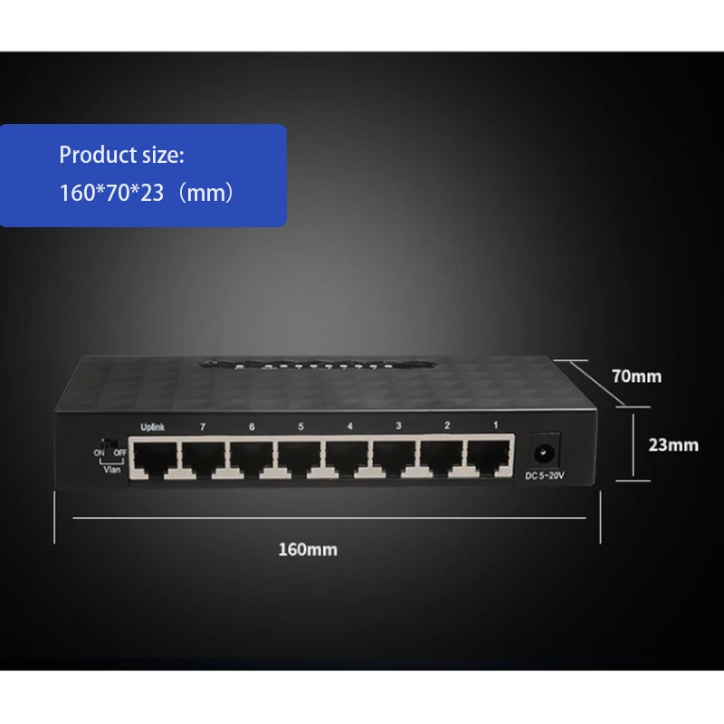 Multi-Function Ethernet Network Switch, Jogo Carregando Adaptador, Hub Gigabit Switch, Internet Splitter, Conversor