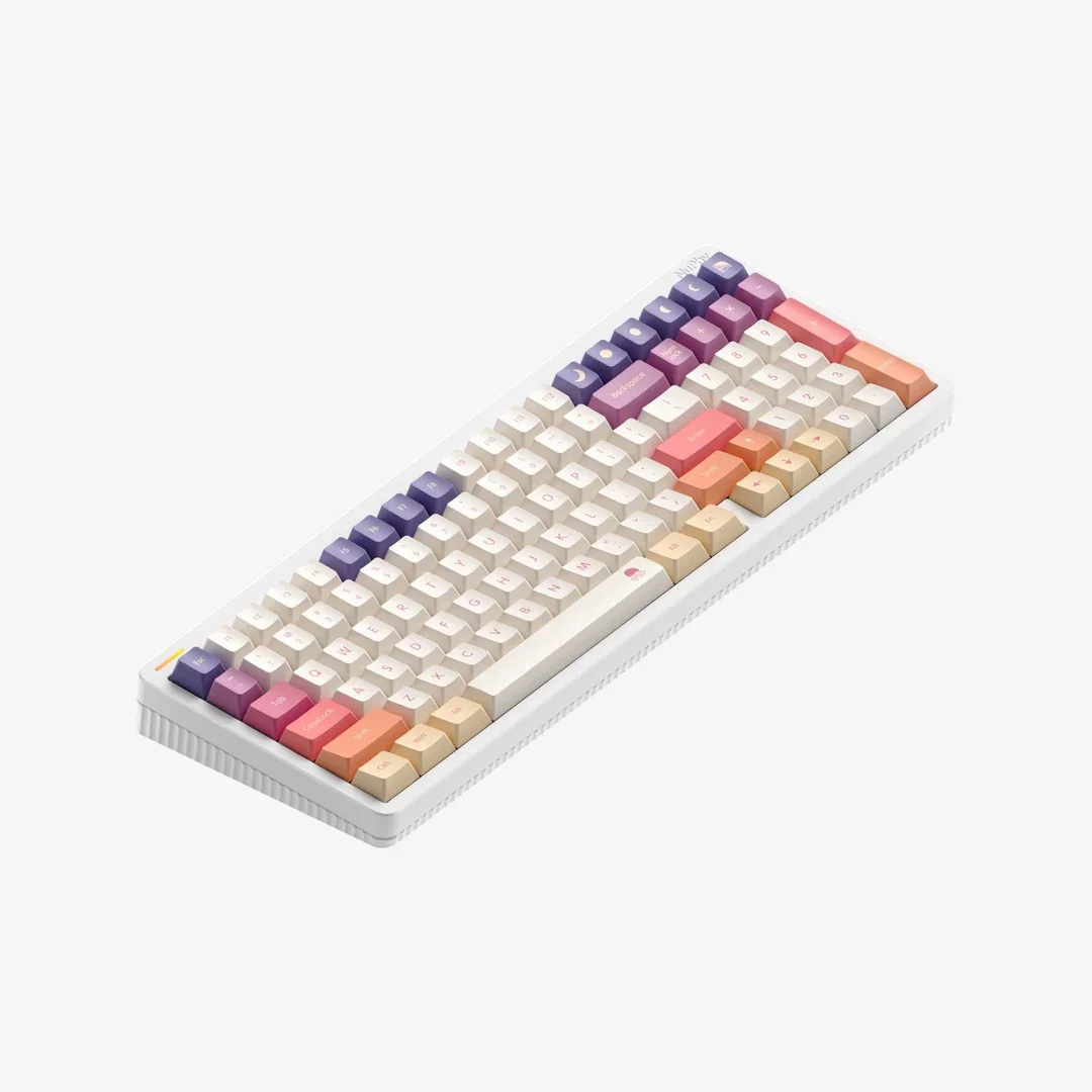 Imagem -03 - Nuphy Branco Nuvem Keycaps Cherry Perfil Dye-sub Pbt Keycaps Halo65 75 96 Field75