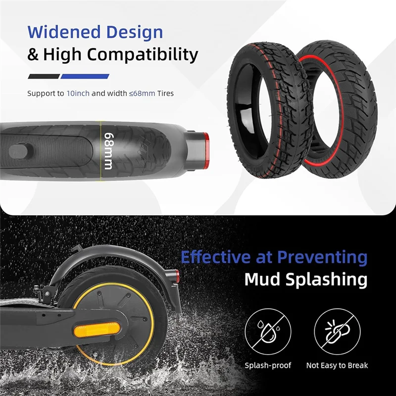 

ABVH-Сменные аксессуары для скутера M365 Pro Pro2 1S Lite MI3, заднее крыло с функцией заднего фонаря, тормоз