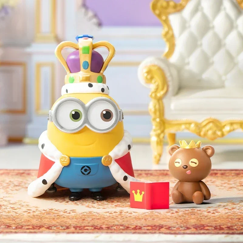 POP MART Minions Bedtime Stories van Bob en Tim Series Blind Box Toys Anime Action Figure Surprise Echte originele Mystery Box