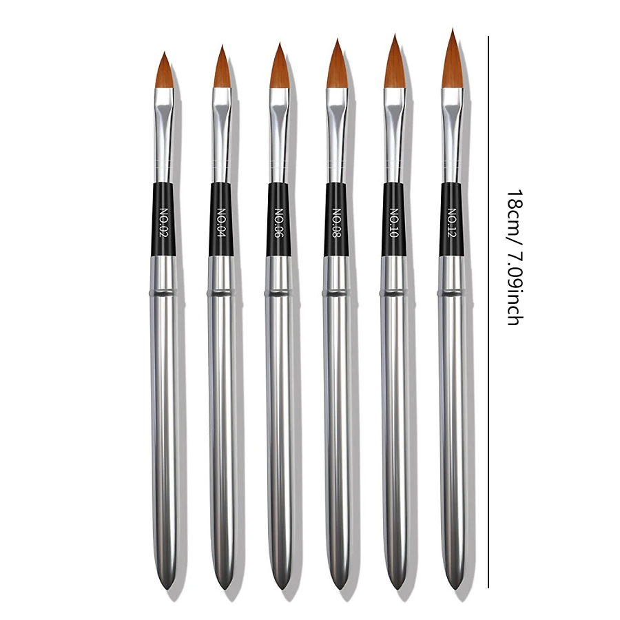 Nail Art Pinsel Set Detaillierung Carving Dotting Dual-Head Pinsel für Acryl UV Gel Polnisch Maniküre Werkzeuge – Detail 10