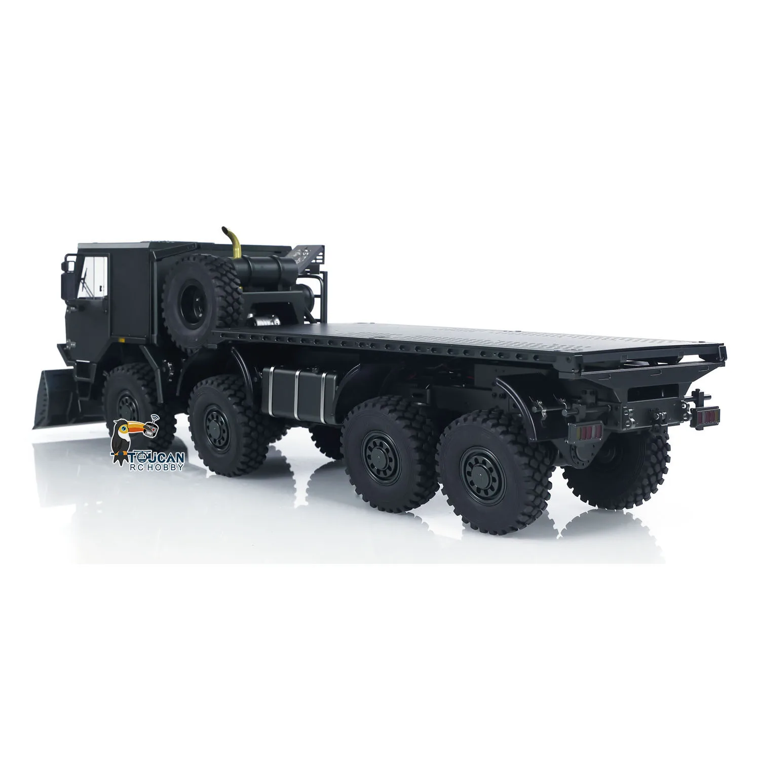 TOUCAN FAI DA TE 1/18 8X8 Metallo RC Camion Militare RTR Auto Da Trasporto Mini CAPO CUB3 2 Velocità Cambio Assale Serrature Unità di Fumo Modello di Hobby