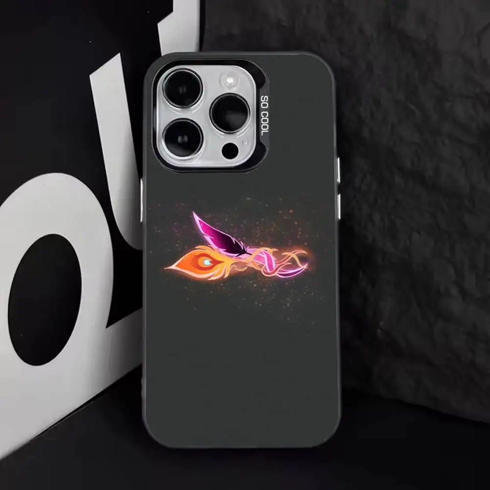 حافظة هاتف X-Xayahs وR-Rakans لهاتف iPhone 17,16,15,14,13,12,11,Pro,Max,Plus,E,Air,Mini Black Tpu