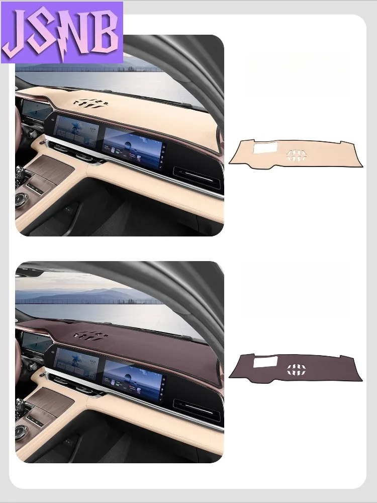 For Geely Monjaro KX11 Xingyue L 2025 Car Dashboard Cover Avoid-Light Protective Pad Anti-UV Carpets Flannel Non-Slip Mats