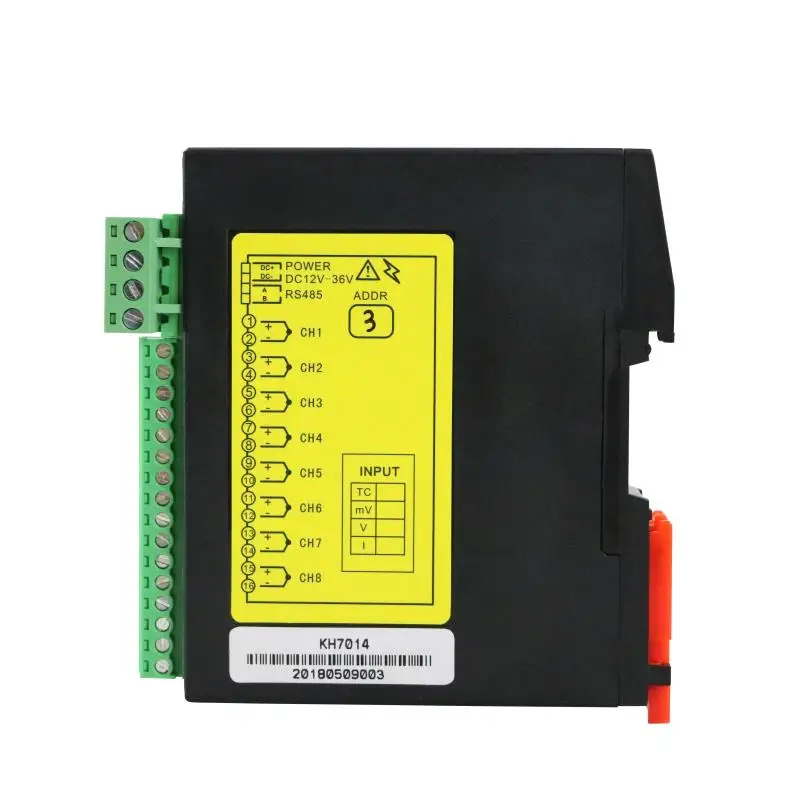 

Optical isolation 1 channel data collection 0-10V/4-20mA input Modbus Rs485 analog signal converter digital signal rail
