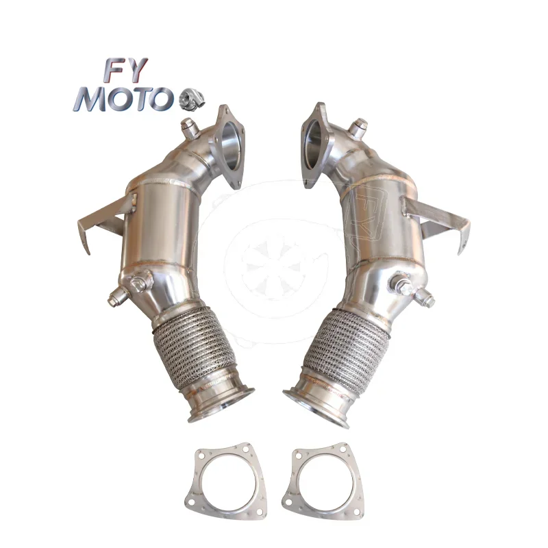 For AU DI R8 5.2 V10 Downpipe with OPF 2021+