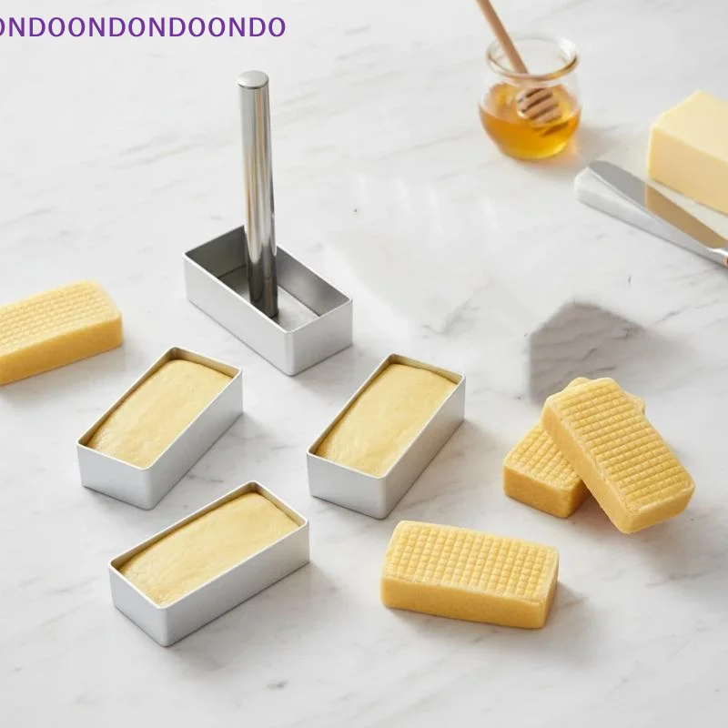 1/10/11Pcs Rectangle Aluminium Pineapple Cake Press Stamp Molds Easy Operate DIY Baking Tools for Newbie Baking Learners