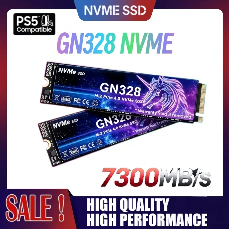 GN328 M.2 SSD Hard Disk 500GB 1TB 2TB 4TB 7300MB/s NVMe M2 SSD PCIe 4.0 Internal Solid State Drive For Laptop Desktop PC