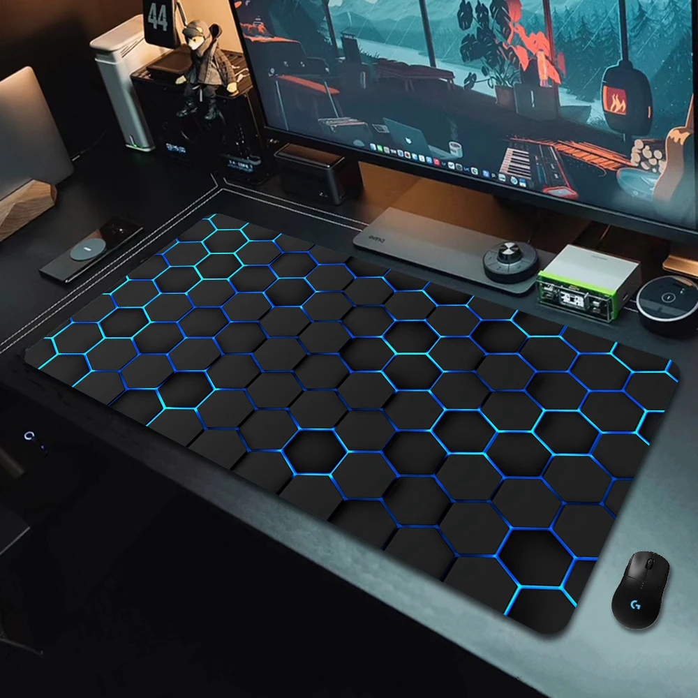 90X40Cm Geometrische Art Grote Gaming Muismat Gamer Grote Muis Mat Computer Gaming Vergrendeling Rand Mousepad Toetsenbord bureau Muizen Pad